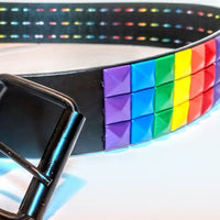 LGBTQ Pride Rainbow Pyramid Belt