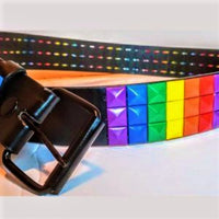 LGBTQ Pride Rainbow Pyramid Belt