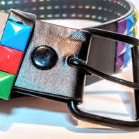 LGBTQ Pride Rainbow Pyramid Belt