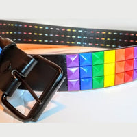 LGBTQ Pride Rainbow Pyramid Belt