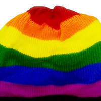 LGBTQ Pride Winter Rainbow Beanie Hat