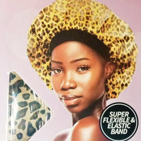 Leopard Bonnet Hair Cap