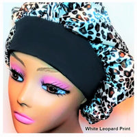 Leopard Bonnet Hair Cap