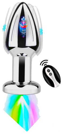 Remote Control Light Up Anal Plug