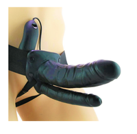 Lux Fetish Unisex Vibrating Double Dildo Strap On