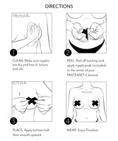 PASTEASE Gold Glitter Dollar Sign Nipple Pasties