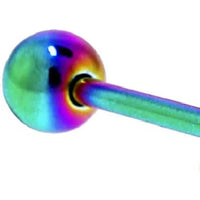 Rainbow Spider Tongue Ring