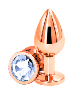 Rear Assets Clear Gem Gold Anal Plug