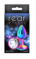 Rear Assets Multicolor Clear Anal Plug