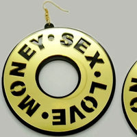 SEX MONEY LOVE Earrings