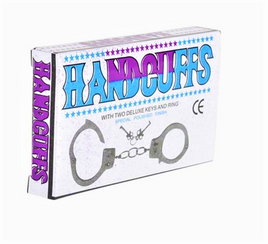 Vintage Novelty Chrome Handcuffs