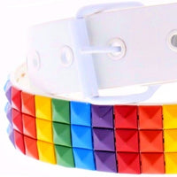 LGBTQ Pride Rainbow Pyramid Belt