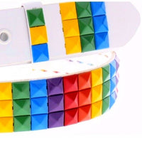 LGBTQ Pride Rainbow Pyramid Belt