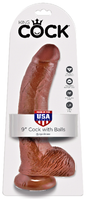 King Cock 9 Zoll Penis mit Hoden