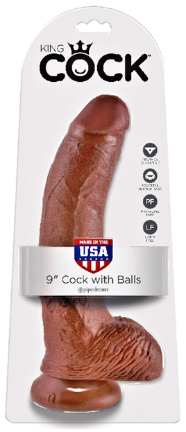 King Cock 9 Zoll Penis mit Hoden
