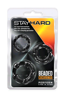Stay Hard Beaded Cock Rings